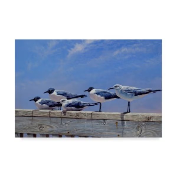Michael Jackson 'Waiting For The Boats' Canvas Art, 22x32, Trademark Fine Art, Mfr#: ALI43380-C2232GG